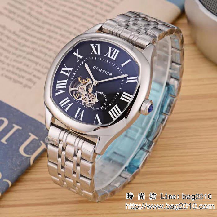CARTIER卡地亞 最新鏤空新品 時尚高端精品男士腕表 WSS3067